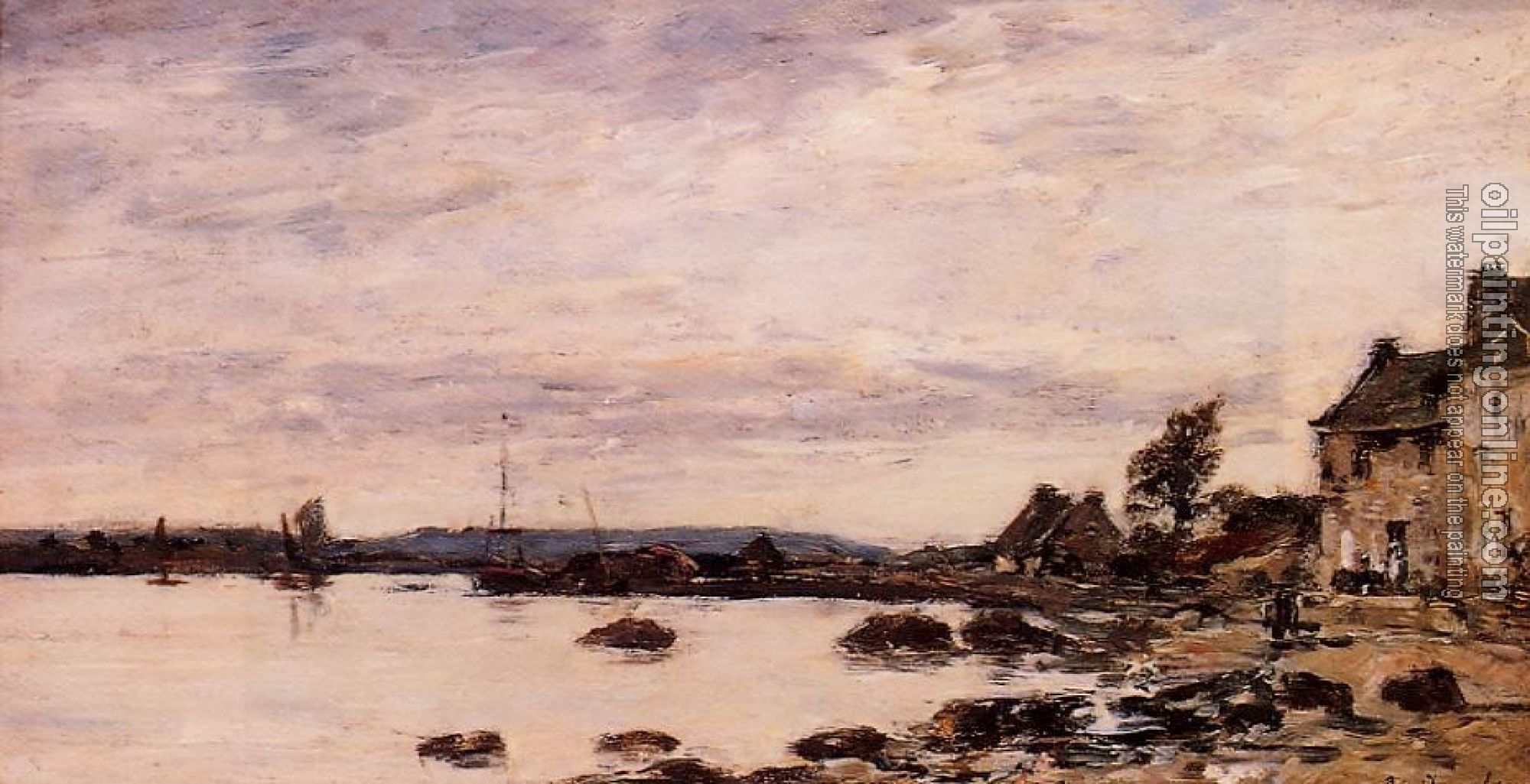 Boudin, Eugene - Breton Shoreline